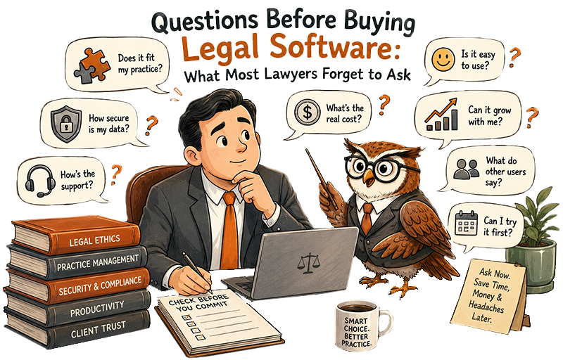 Questions before buying legal software