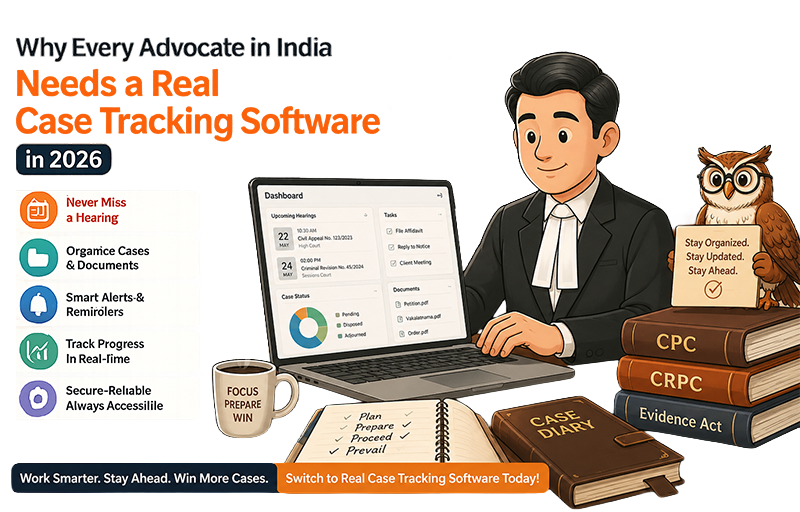Why Every Advocate in India Needs a Real Case Tracking Software in 2026
