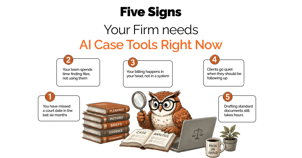 Five Signs Your Firm Needs AI Case Tools Right Now
