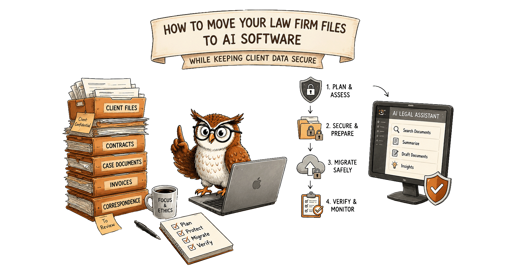 How to Move Your Law Firm Files to AI Software While Keeping Client Data Secure